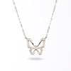 Elegant Silver Butterfly Necklace