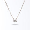 Classic Silver Necklace With Zircon