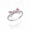 Pink Sparkle Bow Ring